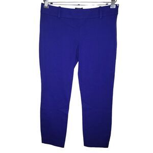 J Crew Nwt 'Minnie' Stretch Cotton Cropped Pants, Trousers Purple 0 Petite 0P